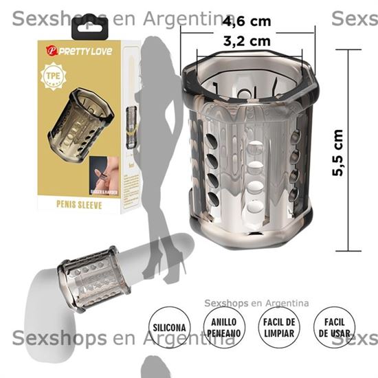 Funda Extensible TPE para Pene - Aumenta Grosor y Placer